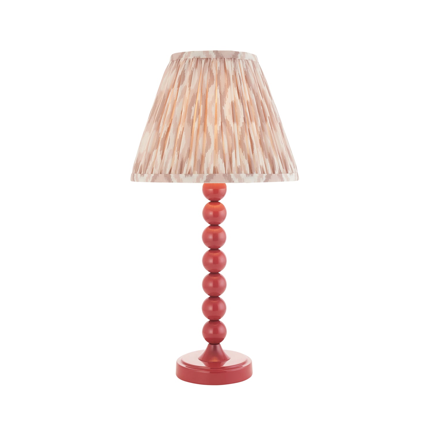 Gloss PinkHiggledy & Ikat 25cm Neutral shade - Comet Lighting