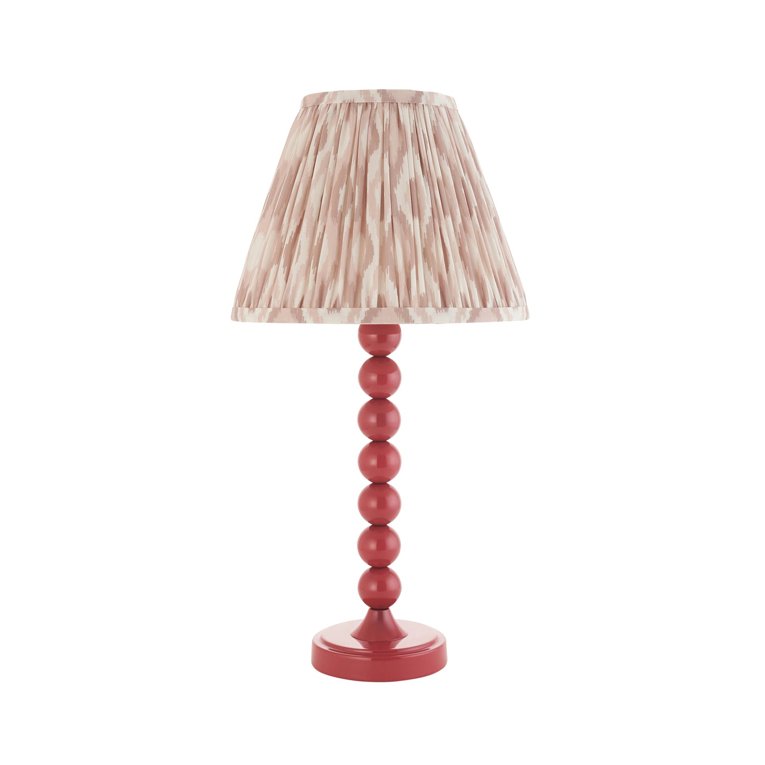 Gloss PinkHiggledy & Ikat 25cm Neutral shade - Comet Lighting