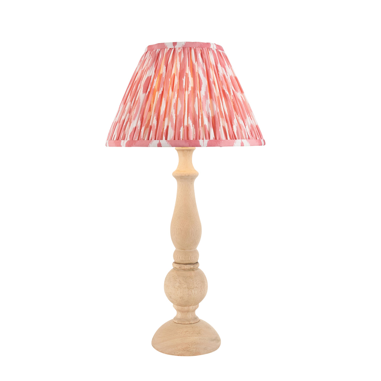 Hidcote & Ikat 30cm Coral pink shade - Comet Lighting