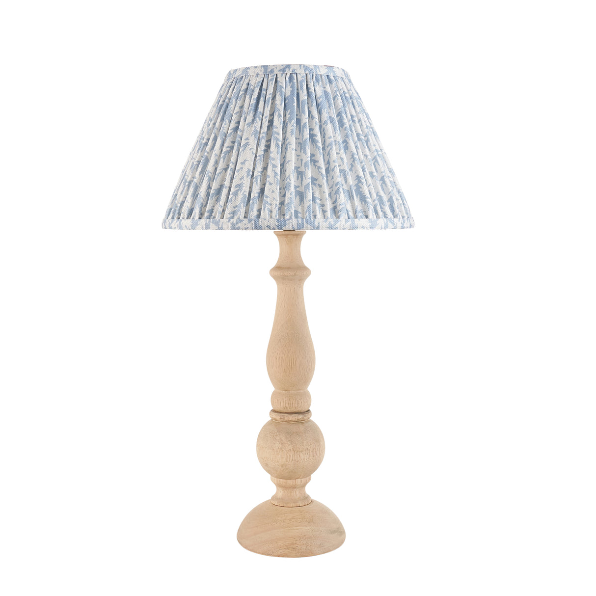 Hidcote & Leaf 30cm Shell bay blue shade - Comet Lighting