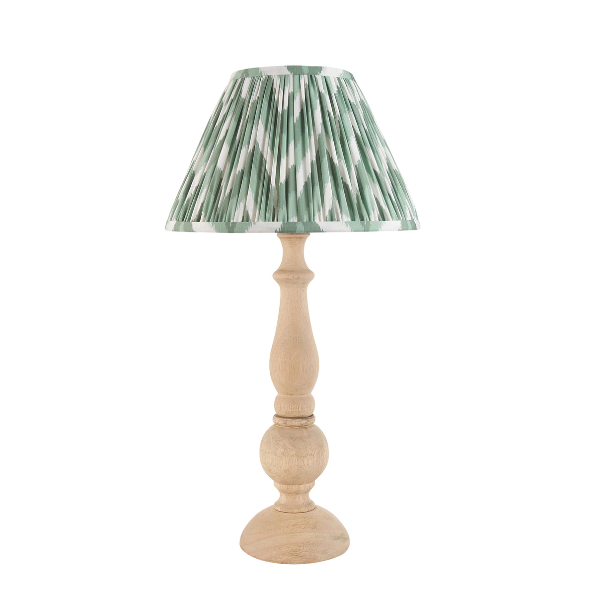 Hidcote & Zigzag 30cm Cotswold green shade - Comet Lighting