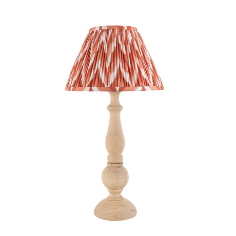 Hidcote & Zigzag 30cm Apricot orange shade - Comet Lighting