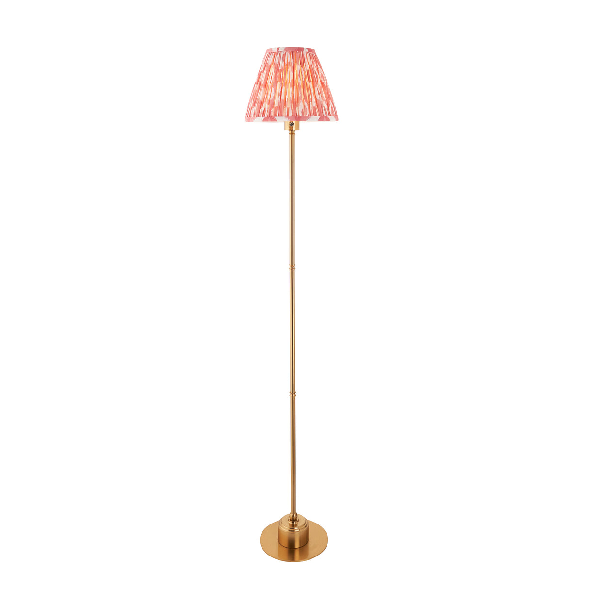 Burley Rechargeable & Ikat 25cm Coral pink shade - Comet Lighting