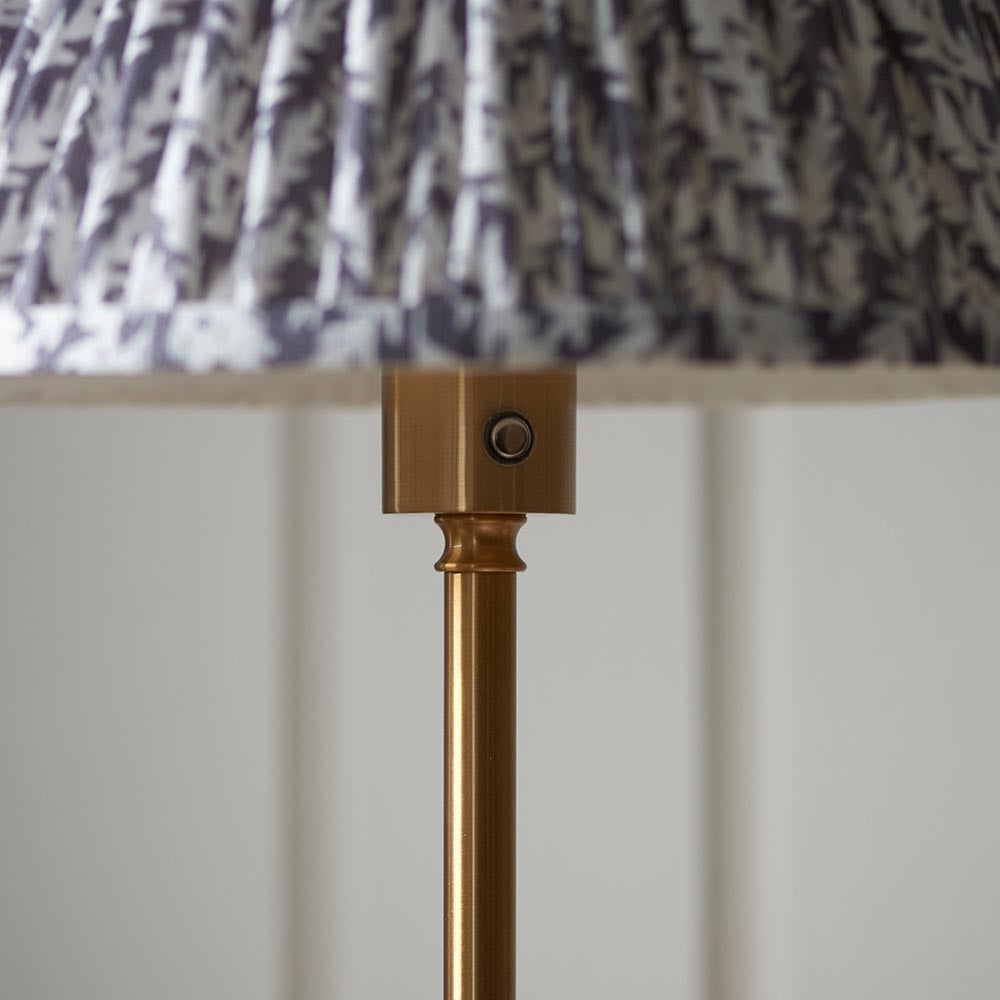 Burley Rechargeable & Leaf 30cm Pearl grey shade - Comet Lighting