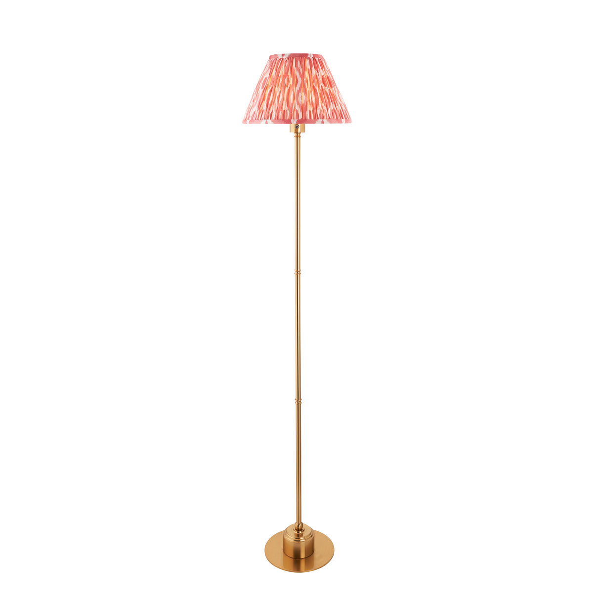 Burley Rechargeable & Ikat 30cm Coral pink shade - Comet Lighting