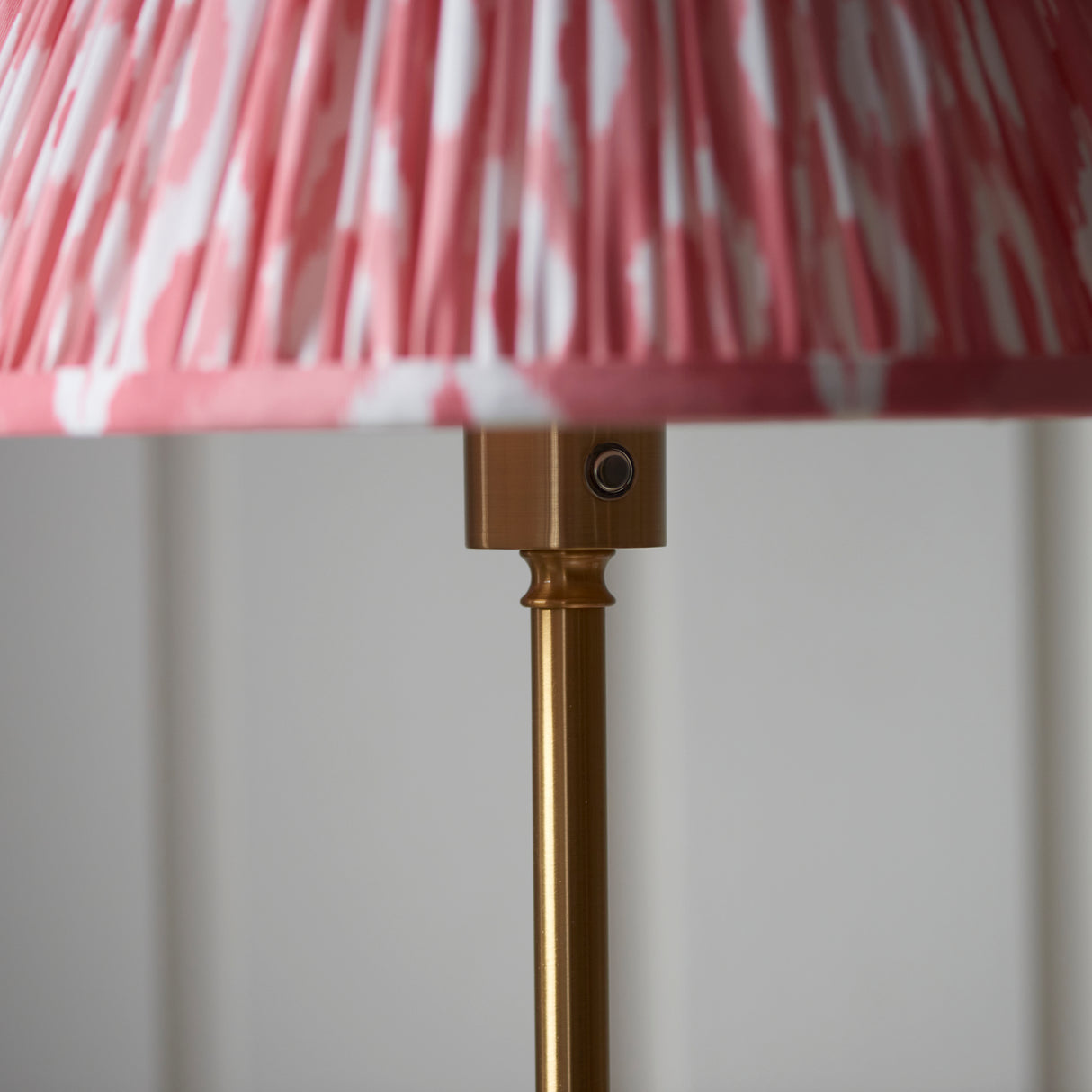 Burley Rechargeable & Ikat 30cm Coral pink shade - Comet Lighting