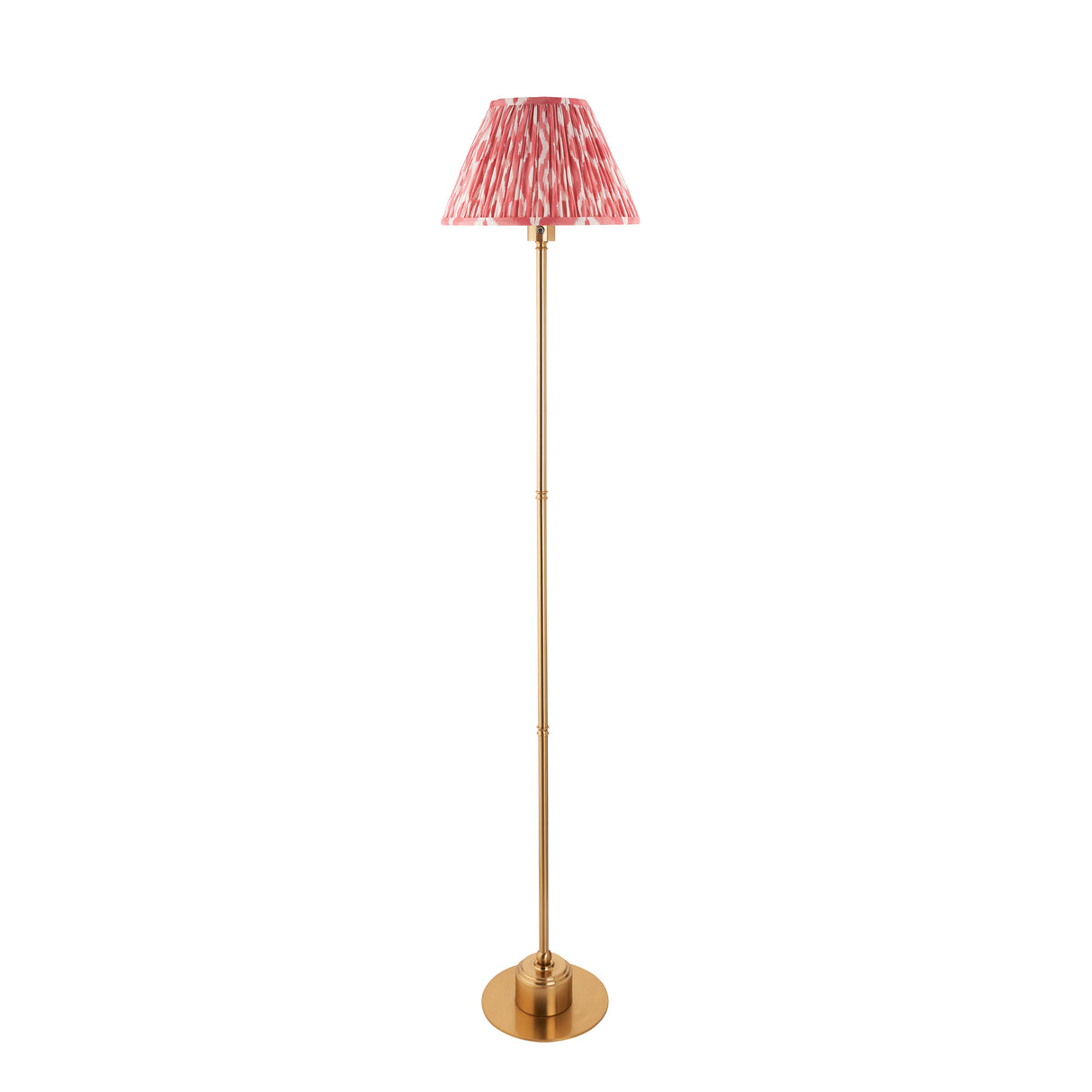 Burley Rechargeable & Ikat 30cm Coral pink shade - Comet Lighting