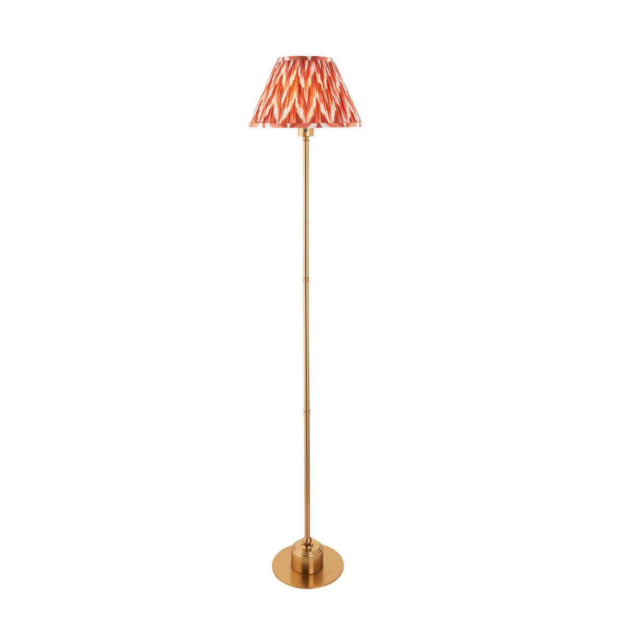 Burley Rechargeable & Zigzag 30cm Apricot orange shade - Comet Lighting