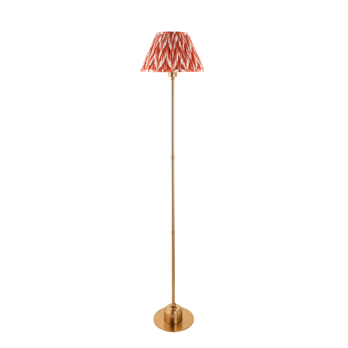 Burley Rechargeable & Zigzag 30cm Apricot orange shade - Comet Lighting