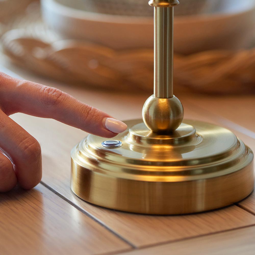 Burley Rechargeable & Ripple 16cm Marlin blue shade - Comet Lighting