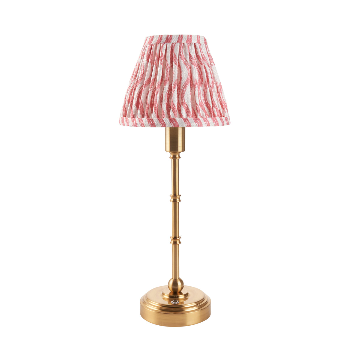 Burley Rechargeable & Ripple 16cm Coral pink shade - Comet Lighting