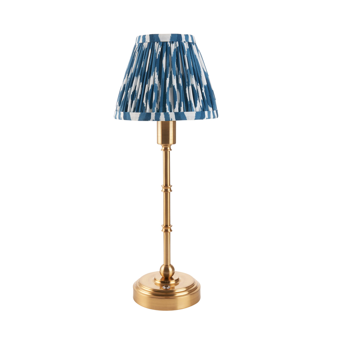 Burley Rechargeable & Ikat 16cm Marlin blue shade - Comet Lighting