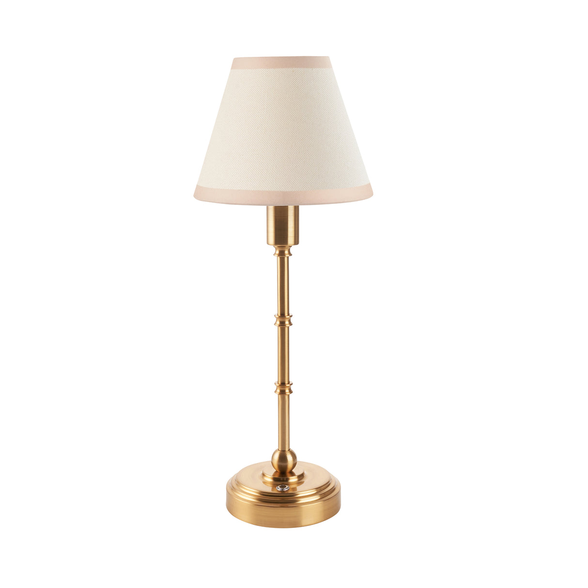 Burley Rechargeable & Ivy 16cm Vintage white shade - Comet Lighting