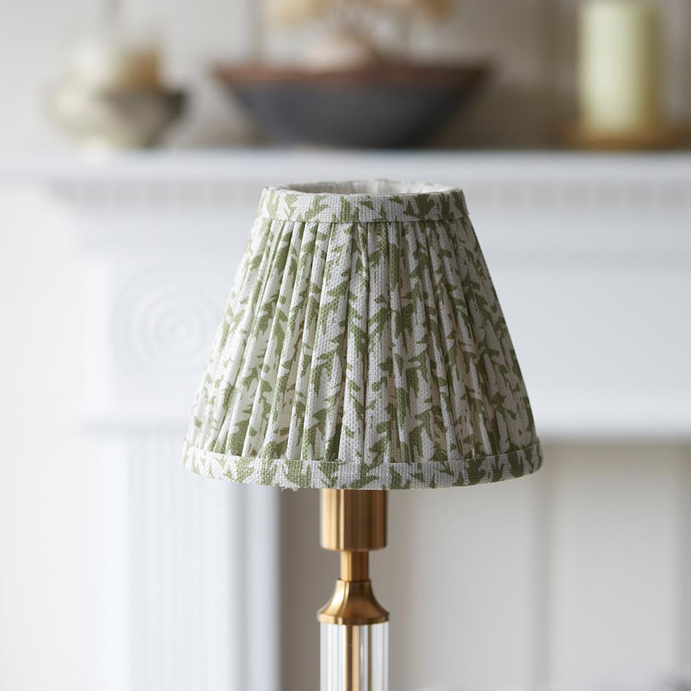 Morton Rechargeable & Leaf 16cm Herb garden green shade - Comet Lighting