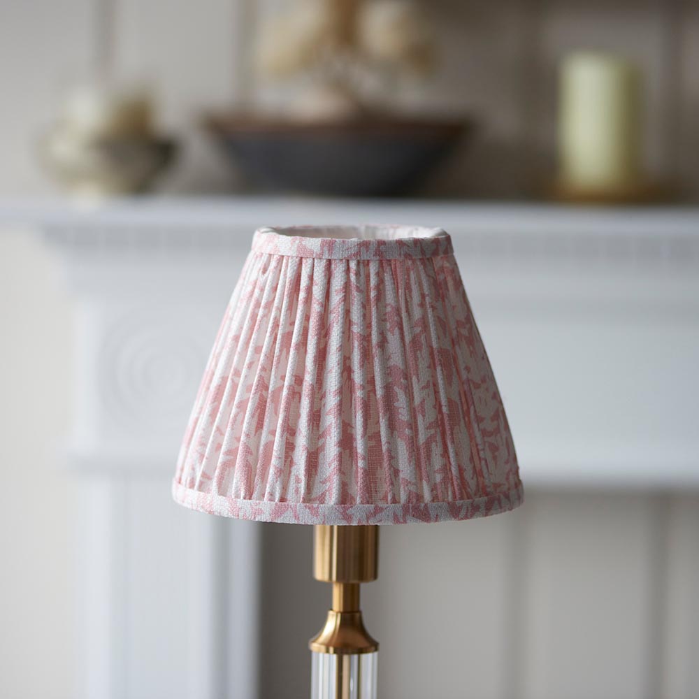 Morton Rechargeable & Leaf 16cm Peachy keen shade - Comet Lighting