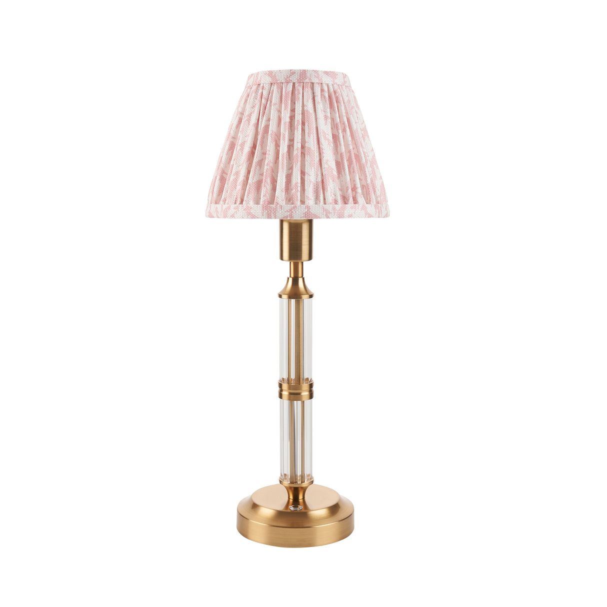 Morton Rechargeable & Leaf 16cm Peachy keen shade - Comet Lighting