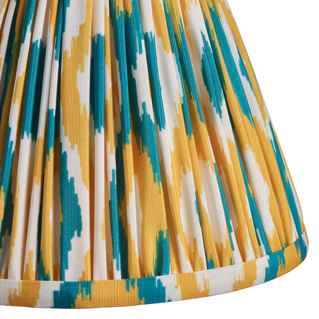 Morton Rechargeable & Ikat 16cm Yellow & jade shade - Comet Lighting