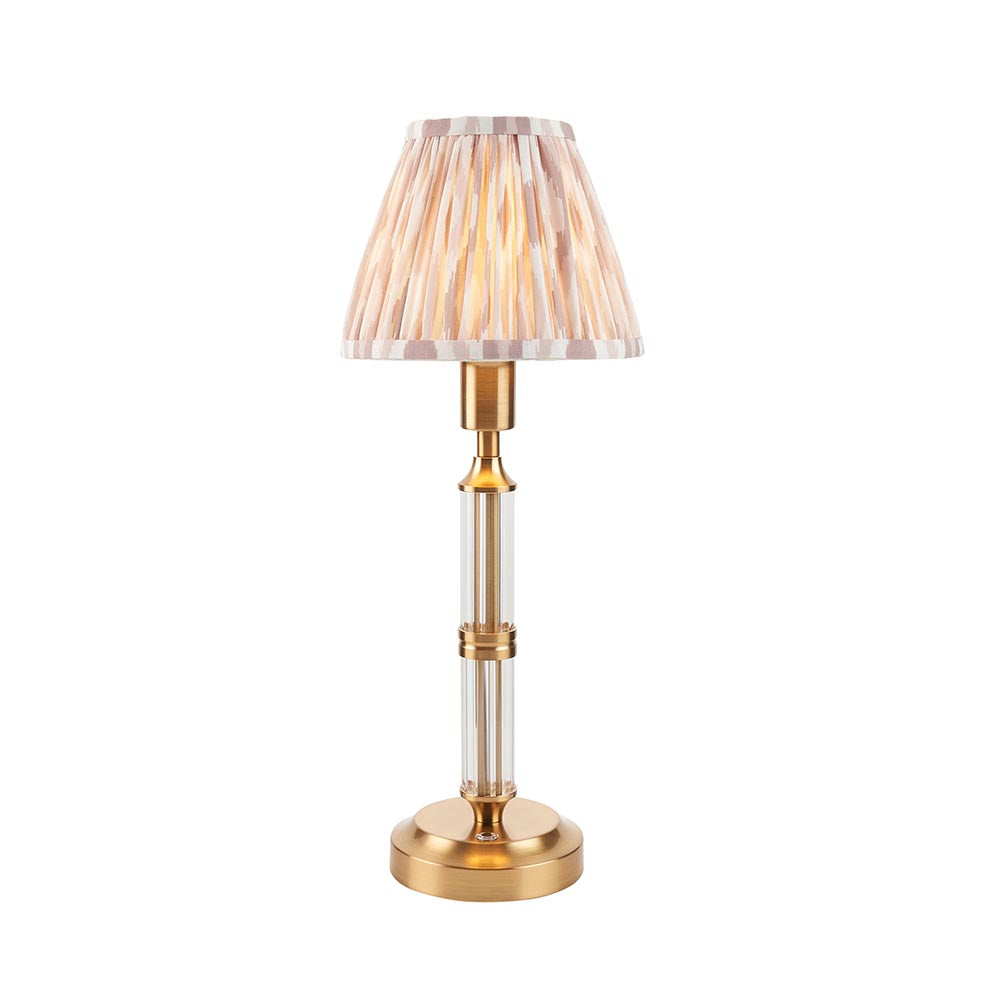 Morton Rechargeable & Ikat 16cm Neutral shade - Comet Lighting