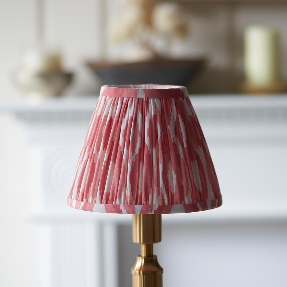 Trobridge Rechargeable & Ikat 16cm Coral pink shade - Comet Lighting
