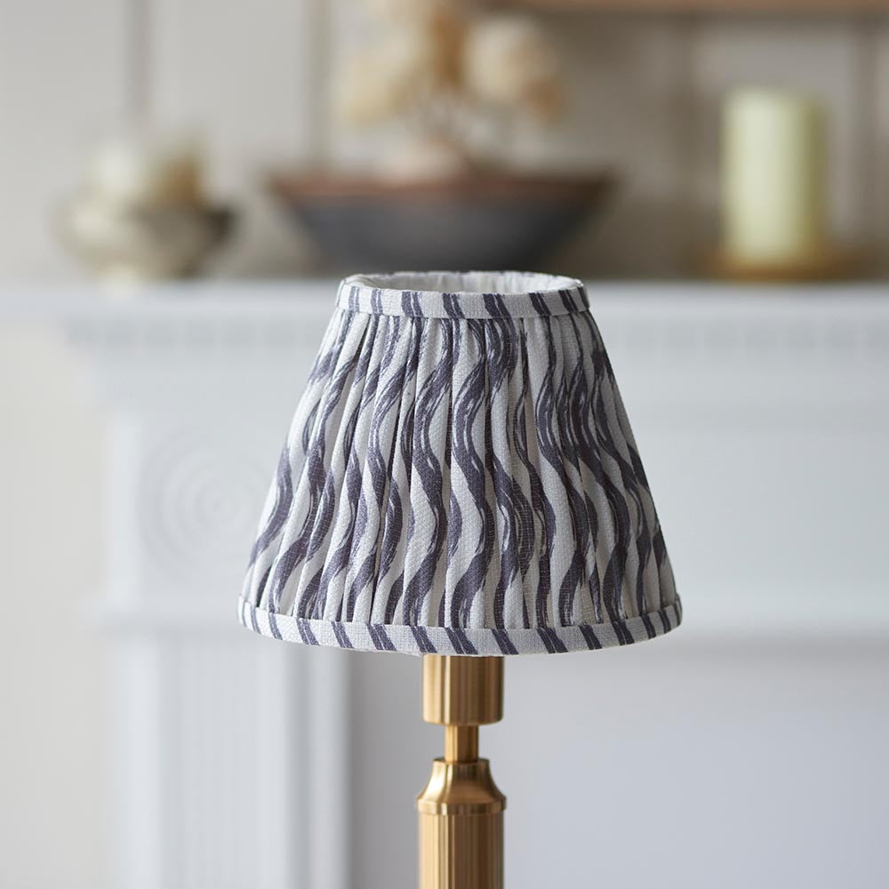 Trobridge Rechargeable & Ripple 16cm Pearl grey shade - Comet Lighting