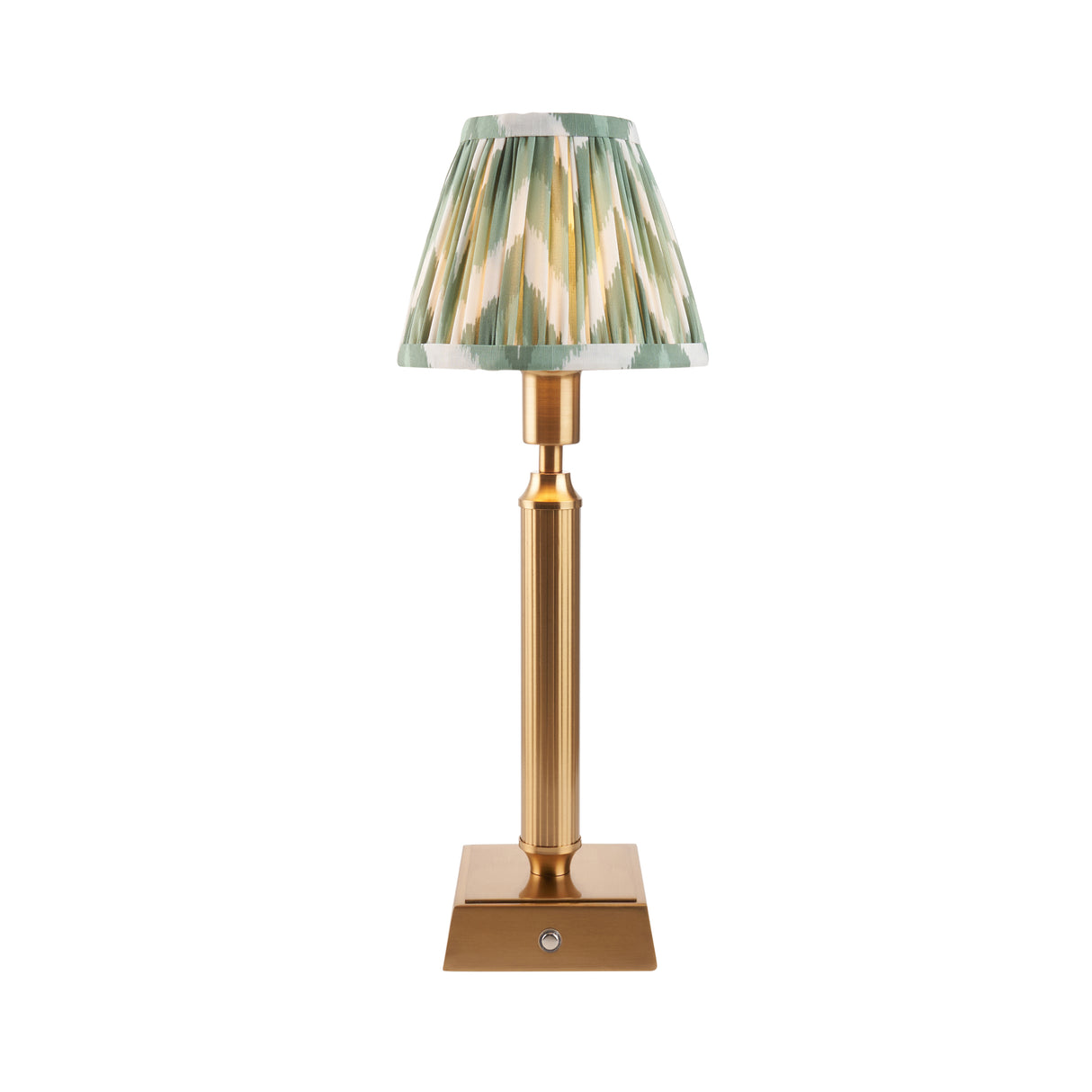Trobridge Rechargeable & Zigzag 16cm Cotswold green shade - Comet Lighting