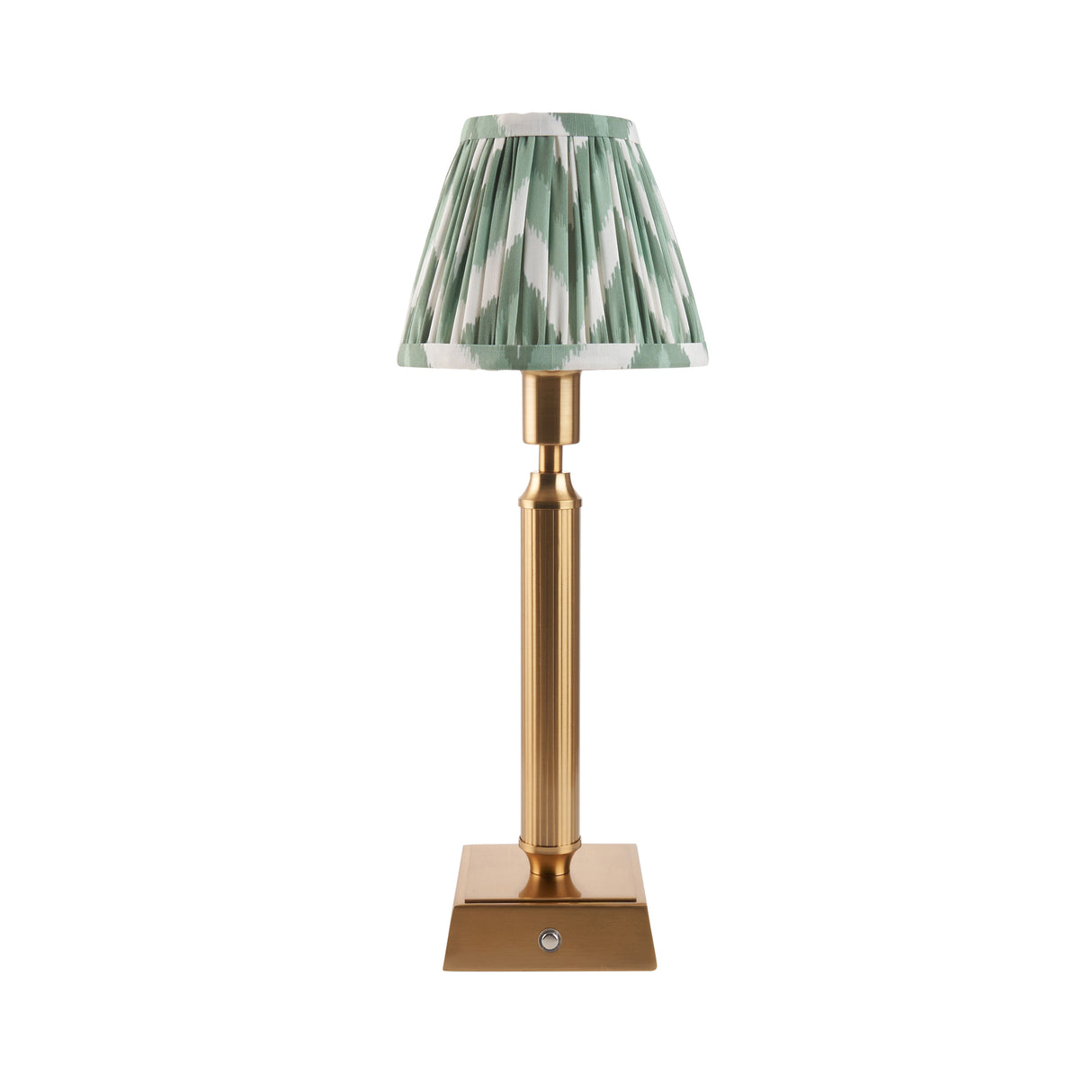 Trobridge Rechargeable & Zigzag 16cm Cotswold green shade - Comet Lighting