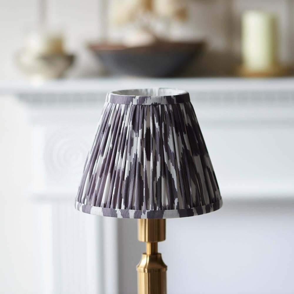 Trobridge Rechargeable & Ikat 16cm Pearl grey shade - Comet Lighting