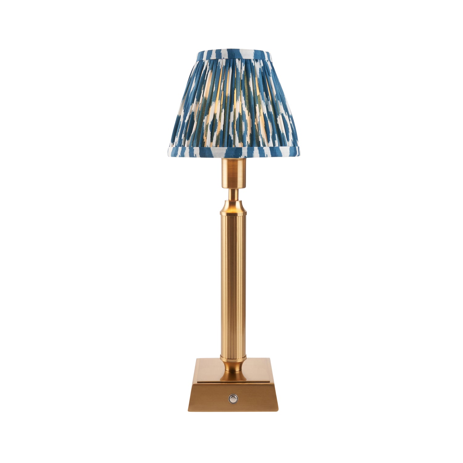 Trobridge Rechargeable & Ikat 16cm Marlin blue shade - Comet Lighting