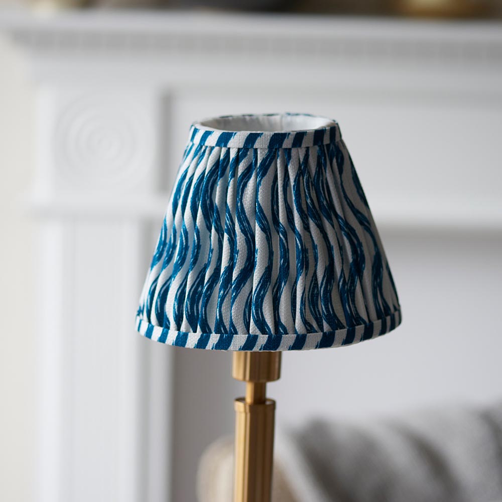 Upton Rechargeable & Ripple 16cm Marlin blue shade - Comet Lighting