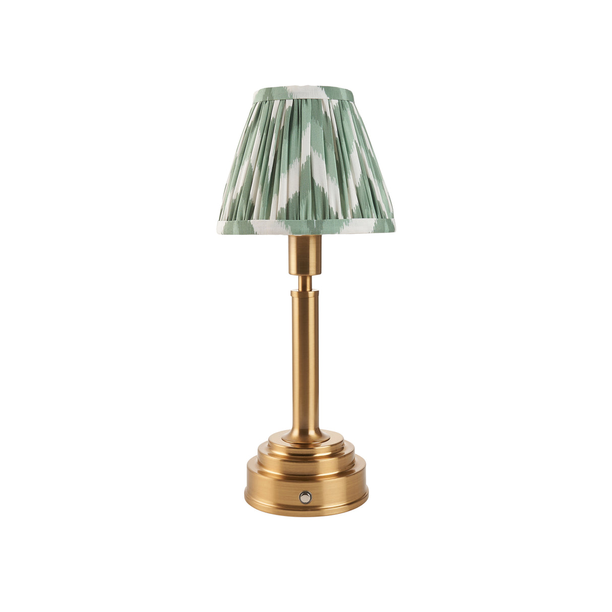 Upton Rechargeable & Zigzag 16cm Cotswold green shade - Comet Lighting