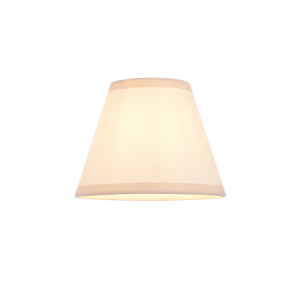 Upton Rechargeable & Ivy 16cm Vintage white shade - Comet Lighting