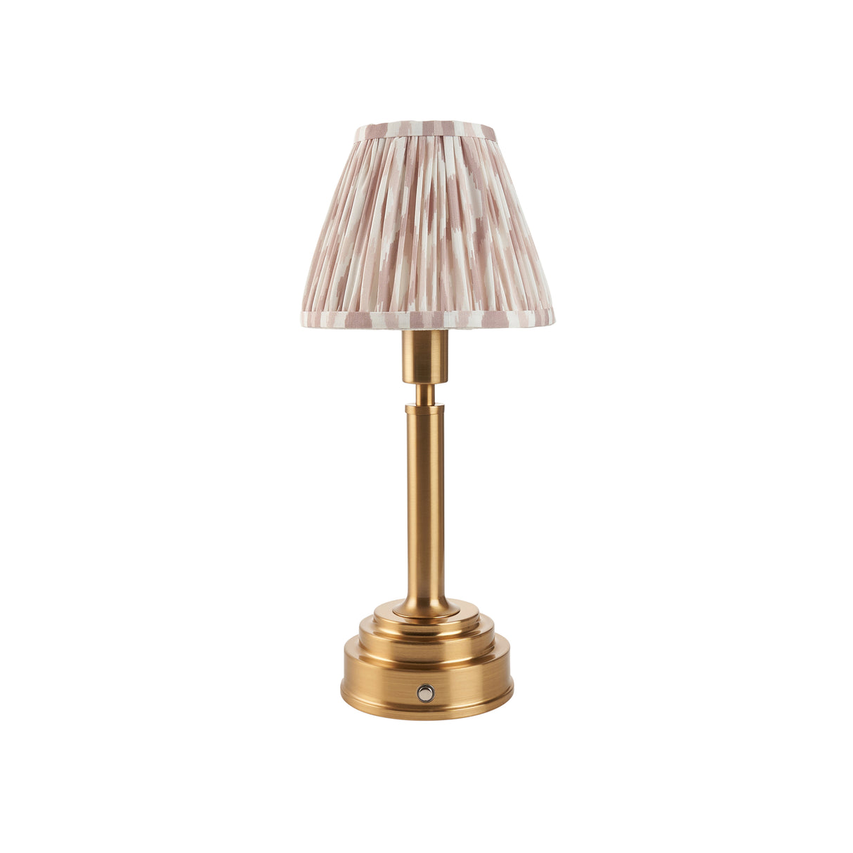 Upton Rechargeable & Ikat 16cm Neutral shade - Comet Lighting