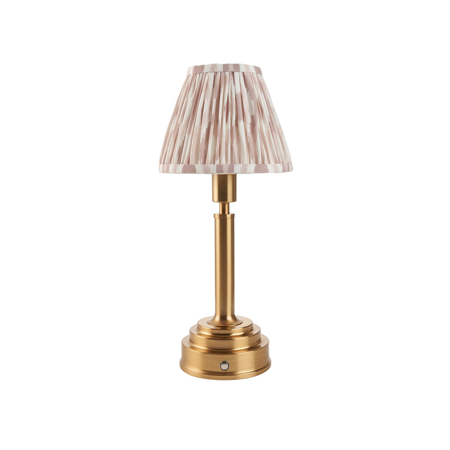 Upton Rechargeable & Ikat 16cm Neutral shade - Comet Lighting