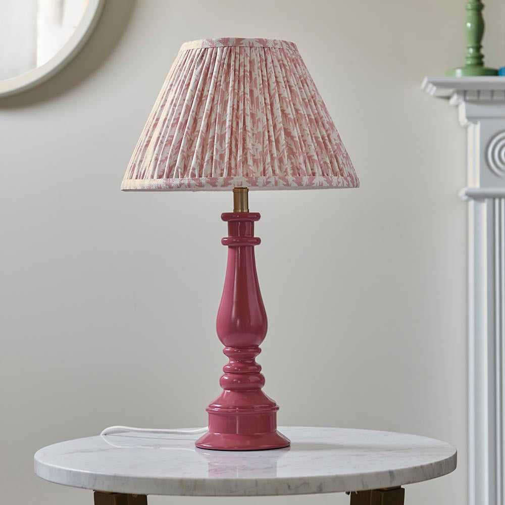 Myrtle & Leaf 30cm Peachy keen shade - Comet Lighting