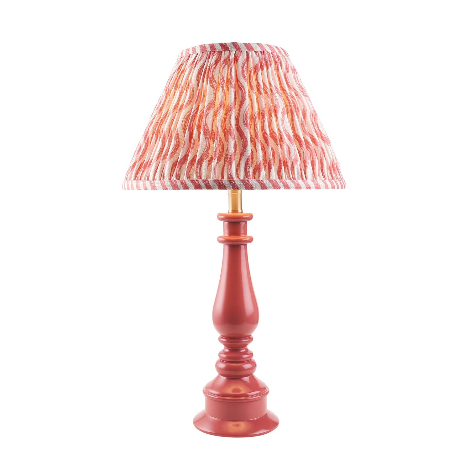 Myrtle & Ripple 30cm Coral pink shade - Comet Lighting