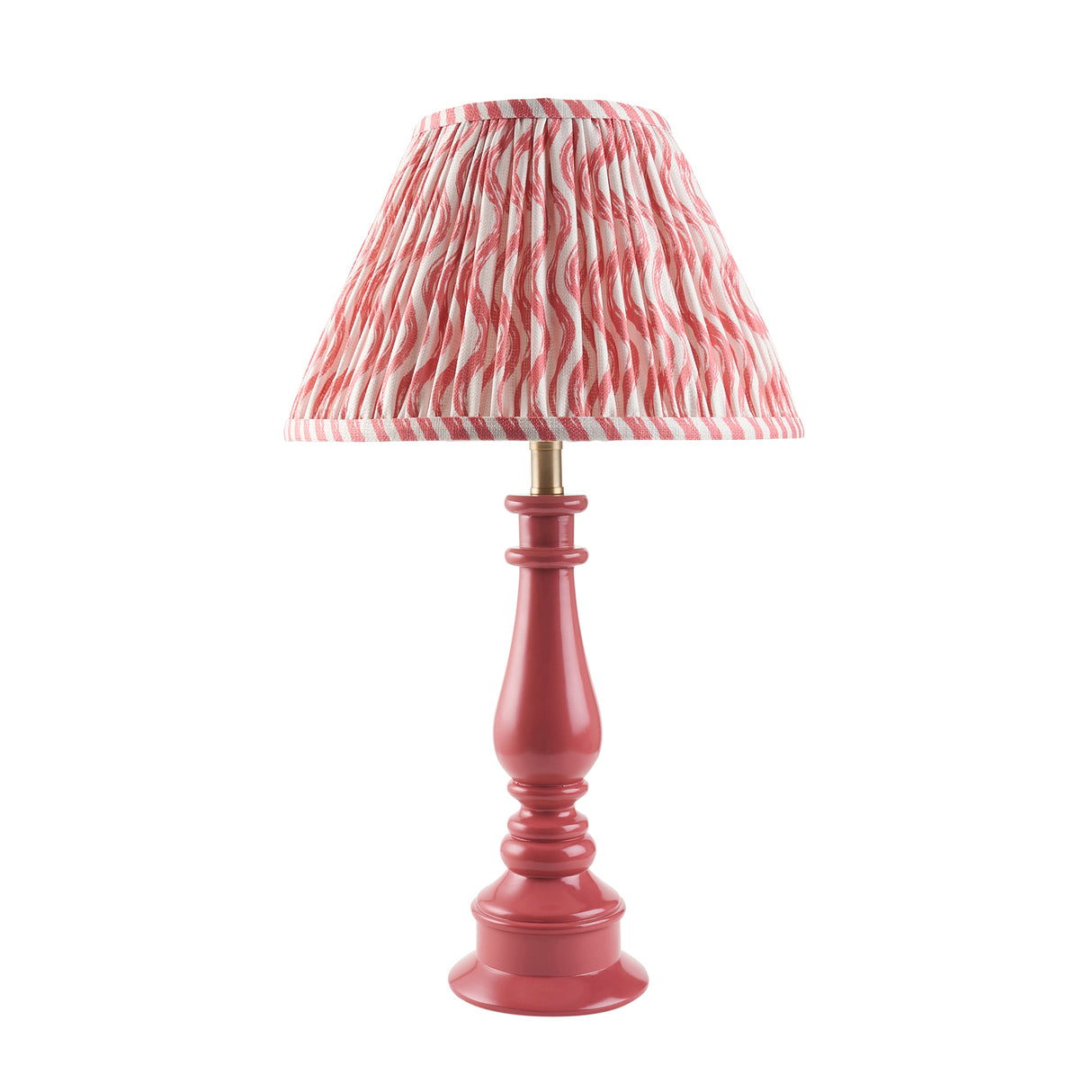 Myrtle & Ripple 30cm Coral pink shade - Comet Lighting