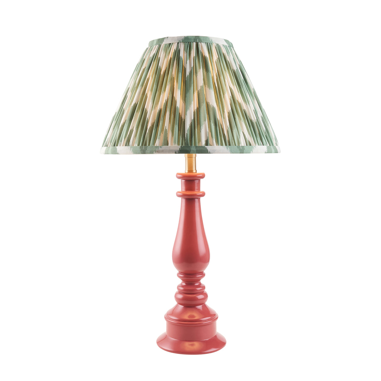Myrtle & Zigzag 30cm Cotswold green shade - Comet Lighting