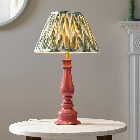 Myrtle & Zigzag 30cm Cotswold green shade - Comet Lighting