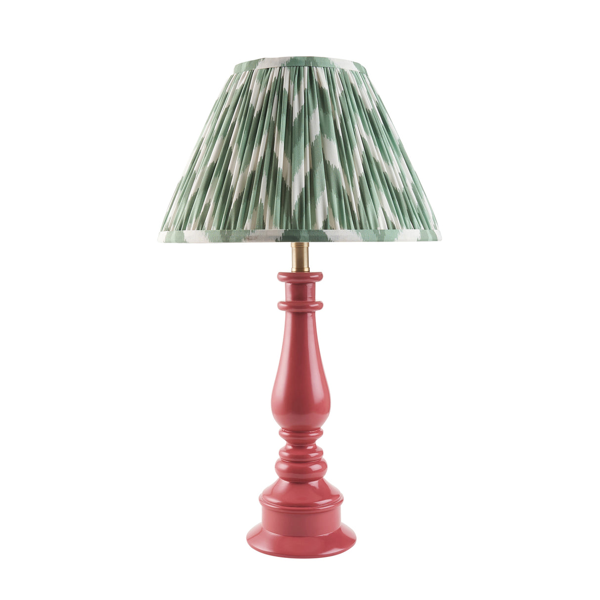 Myrtle & Zigzag 30cm Cotswold green shade - Comet Lighting