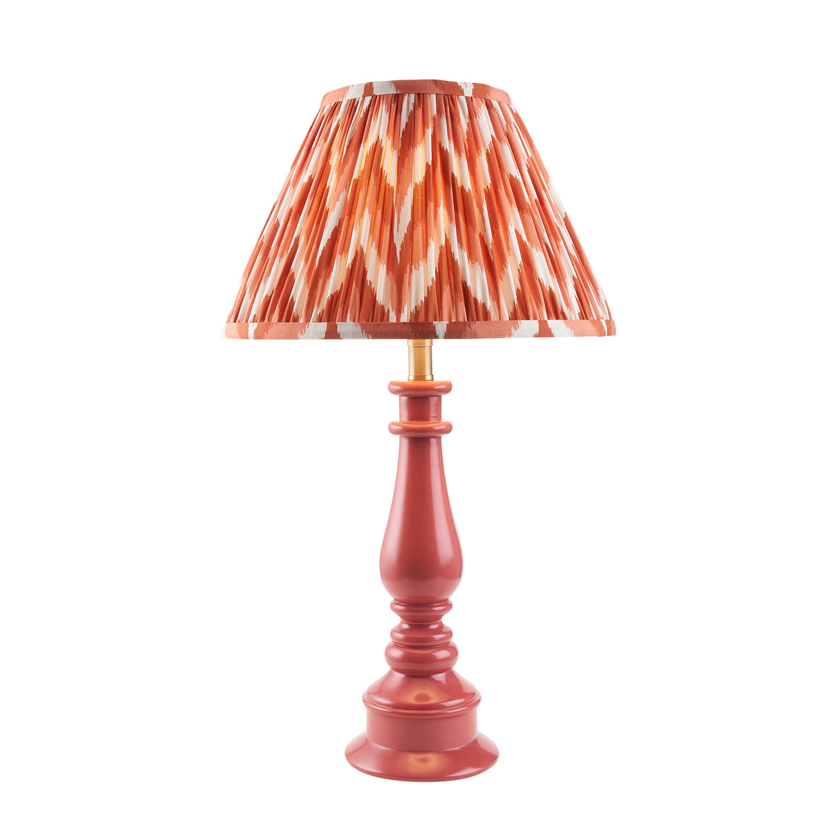 Myrtle & Zigzag 30cm Apricot orange shade - Comet Lighting