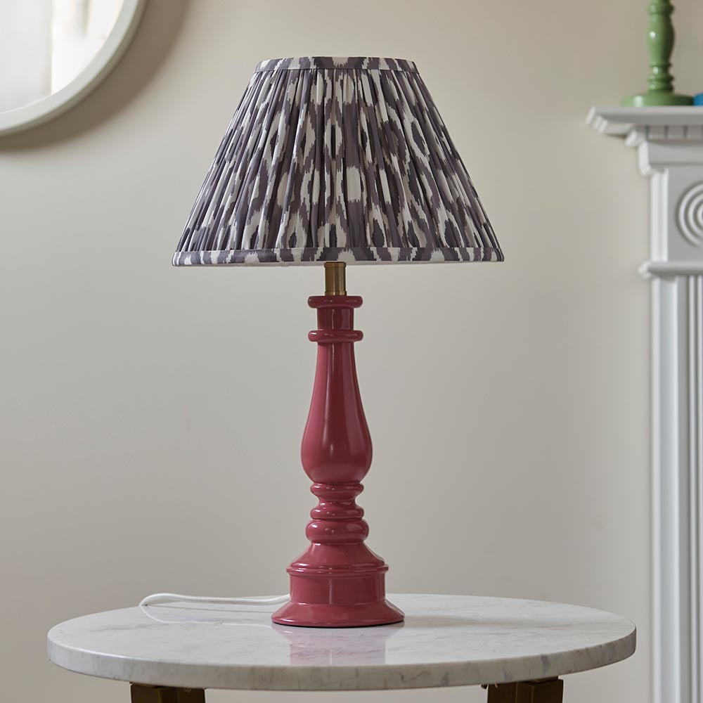 Myrtle & Ikat 30cm Pearl grey shade - Comet Lighting