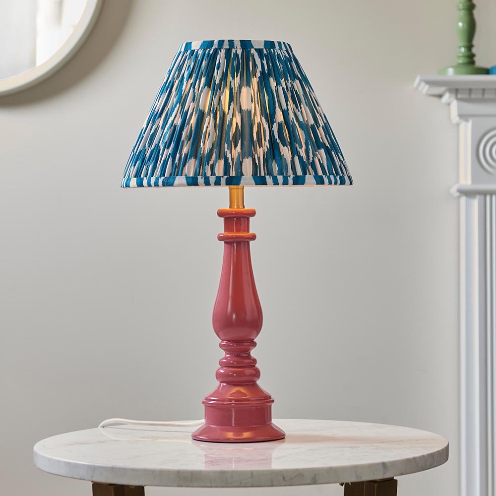 Myrtle & Ikat 30cm Marlin blue shade - Comet Lighting