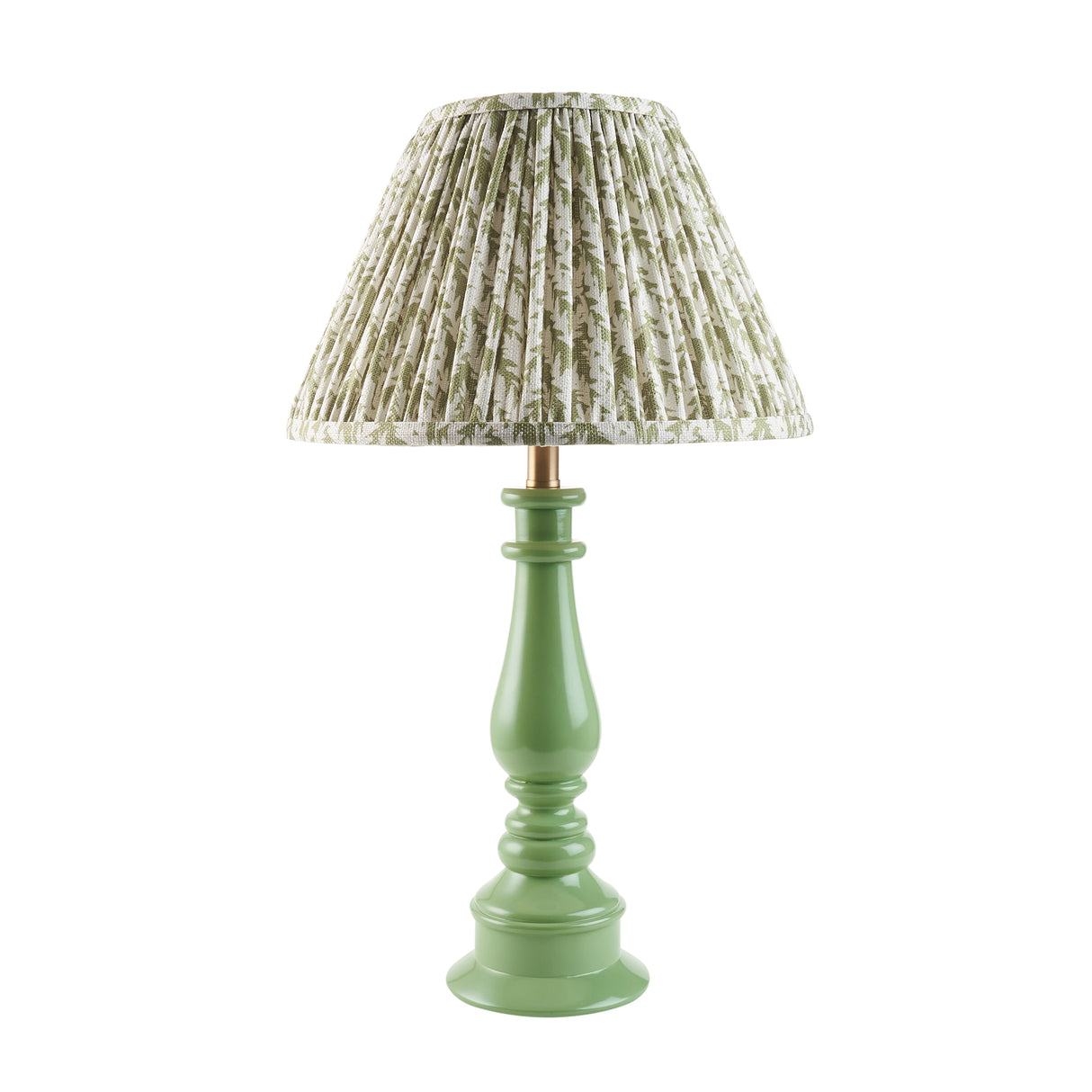 Gloss Green Myrtle & Leaf 30cm Herb garden green shade - Comet Lighting