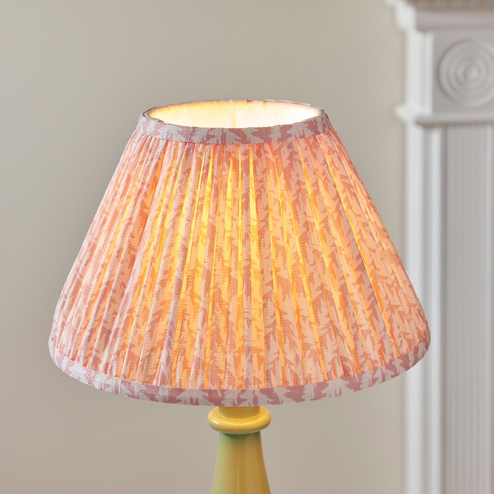 Gloss Green Myrtle & Leaf 30cm Peachy keen shade - Comet Lighting