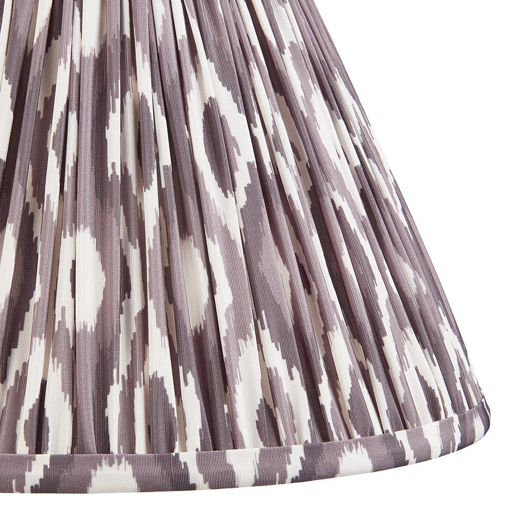 Gloss Green Myrtle & Ikat 30cm Pearl grey shade - Comet Lighting