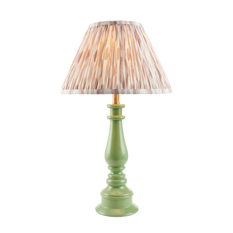 Gloss Green Myrtle & Ikat 30cm Neutral shade - Comet Lighting