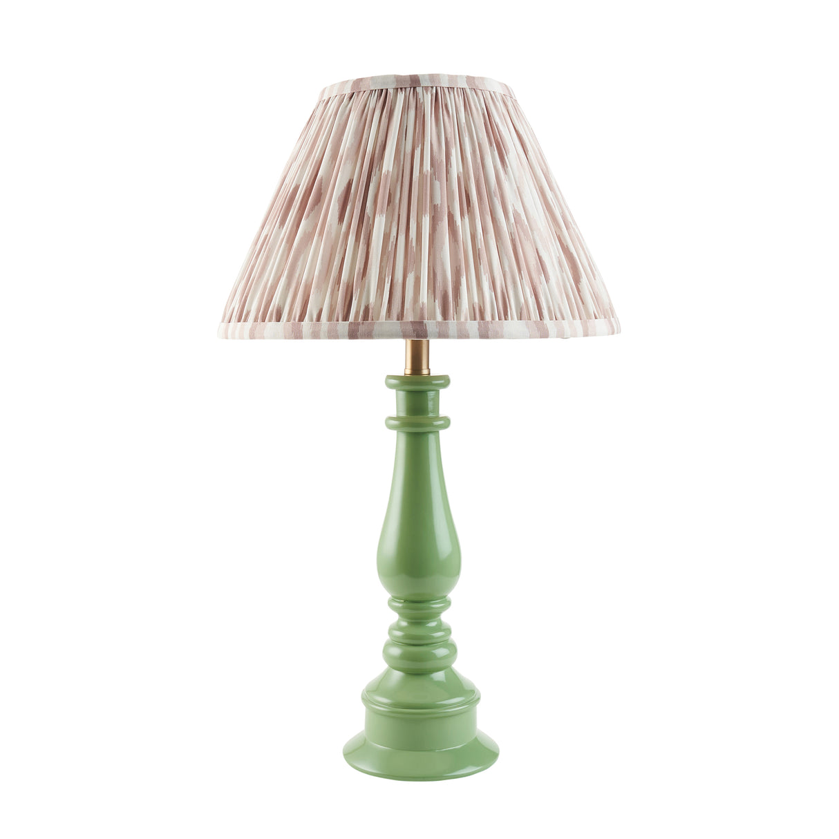 Gloss Green Myrtle & Ikat 30cm Neutral shade - Comet Lighting