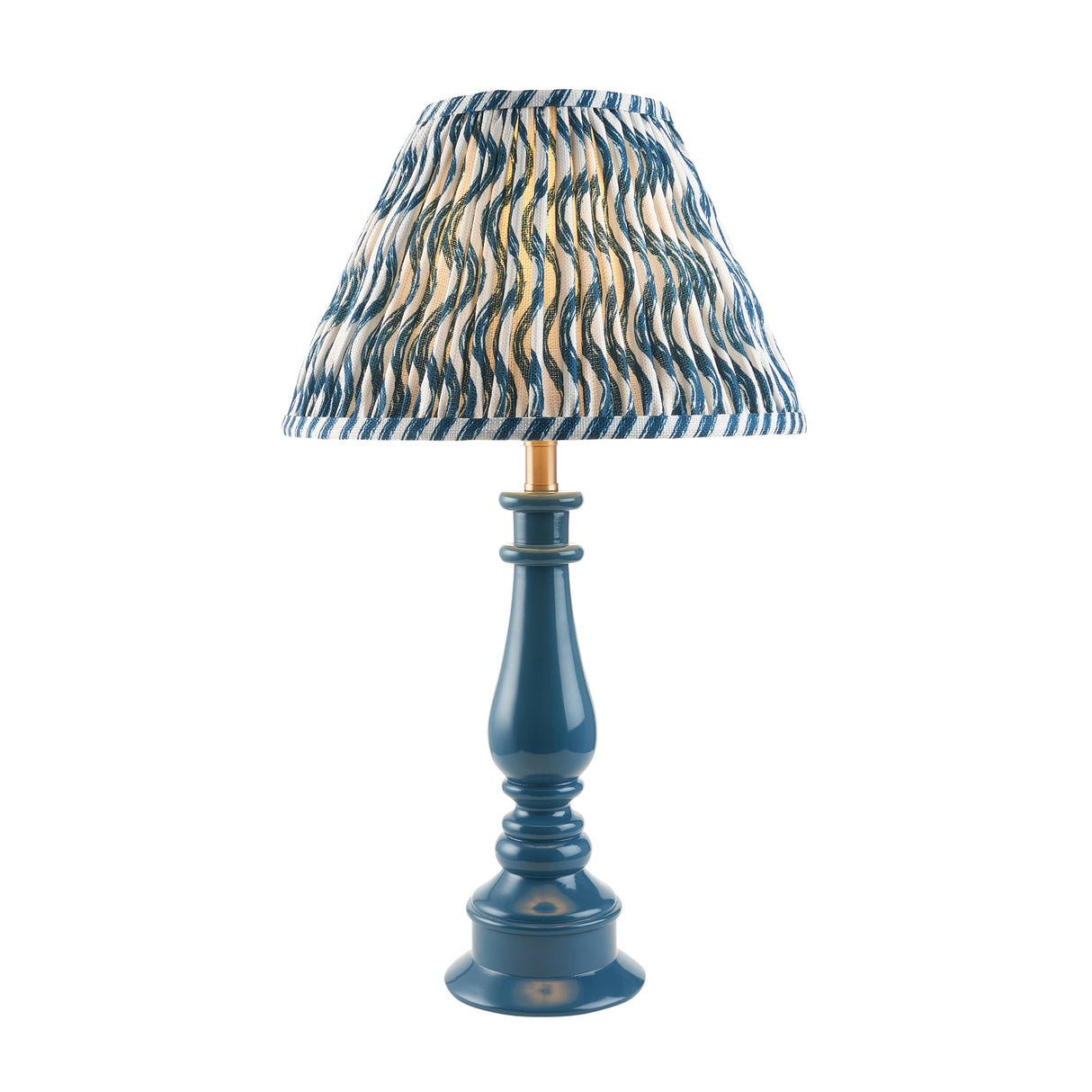 Gloss Blue Myrtle & Ripple 30cm Marlin blue shade - Comet Lighting