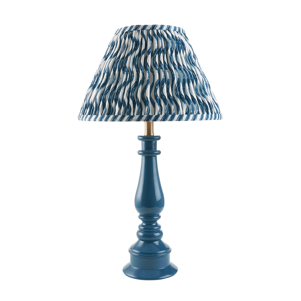 Gloss Blue Myrtle & Ripple 30cm Marlin blue shade - Comet Lighting