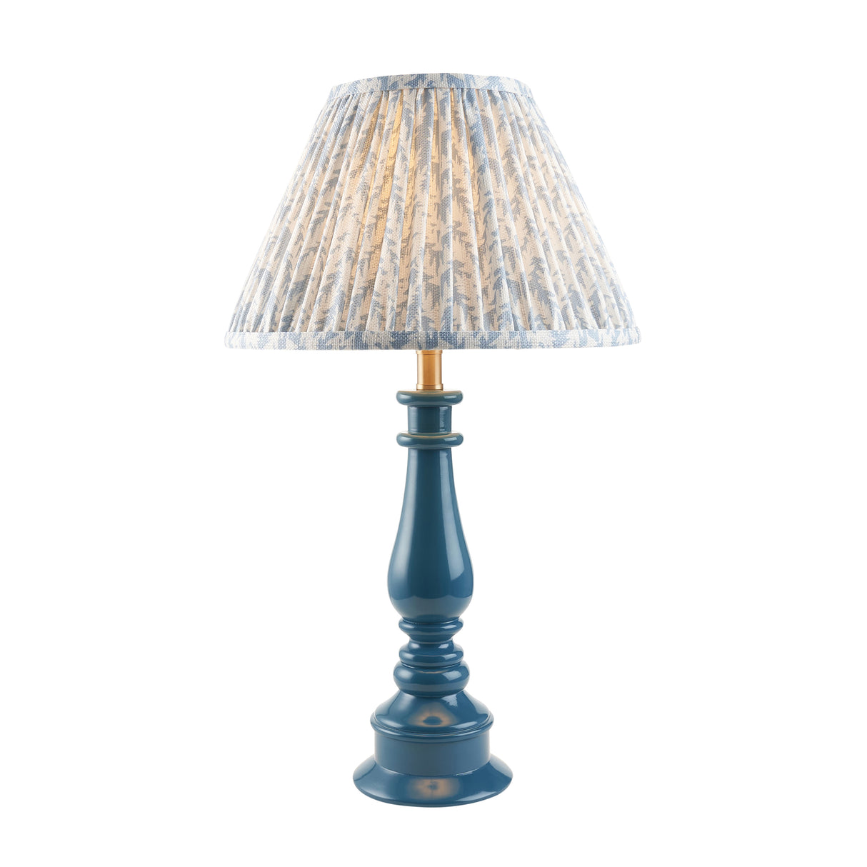 Gloss Blue Myrtle & Leaf 30cm Shell bay blue shade - Comet Lighting